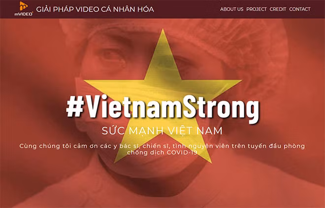 Giao diện trang web vietnamstrong. Giao diện trang web vietnamstrong.