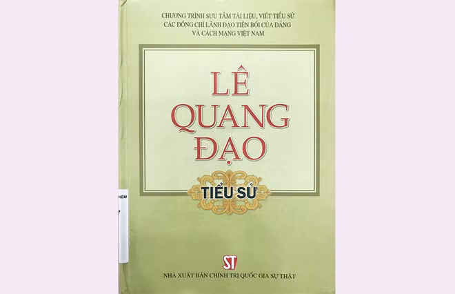 Sách “Lê Quang Đạo tiểu sử” nhiều sai sót.