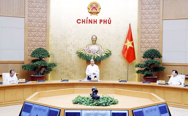Thủ tướng Nguyễn Xuân Phúc phát biểu tại buổi làm việc. Ảnh: TTXVN