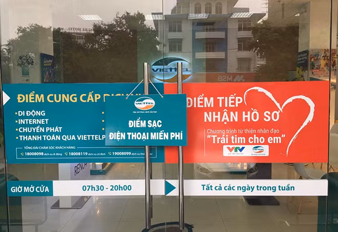 Viettel có những điểm sạc miễn phí