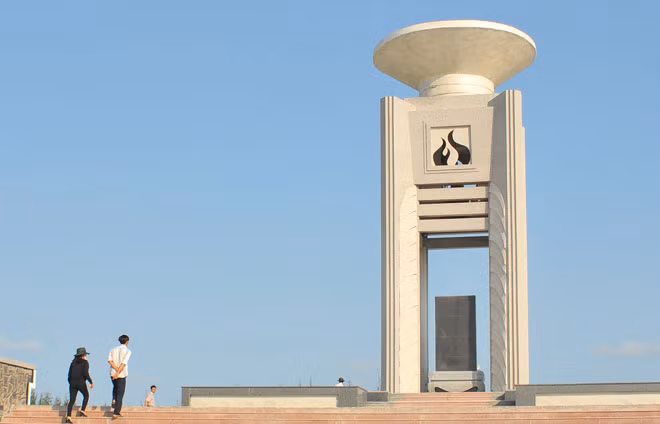 Một góc Di tích lịch sử Quốc gia đường Hồ Chí Minh trên biển tại cồn Bửng, xã Thạnh Hải, huyện Thạnh Phú, tỉnh Bến Tre.
