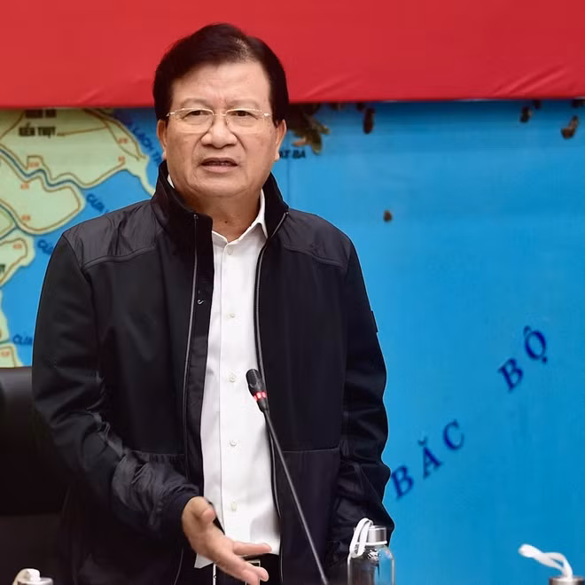 Phó Thủ tướng Trịnh Đình Dũng phát biểu tại cuộc họp.