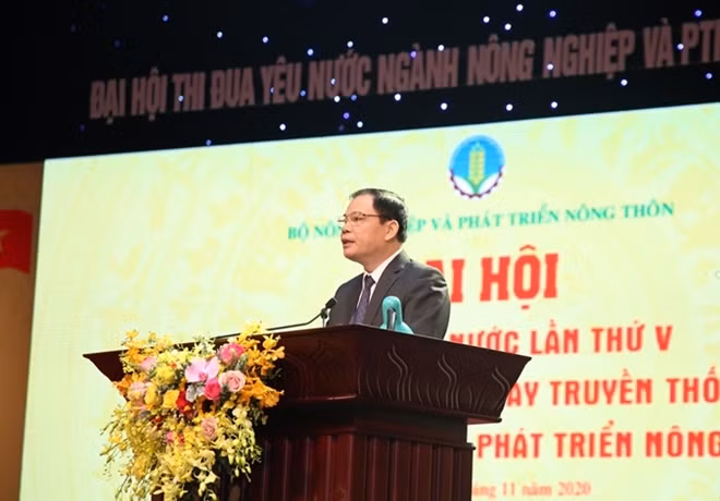 Bộ trưởng Bộ NN&PTNT phát biểu tại buổi lễ.