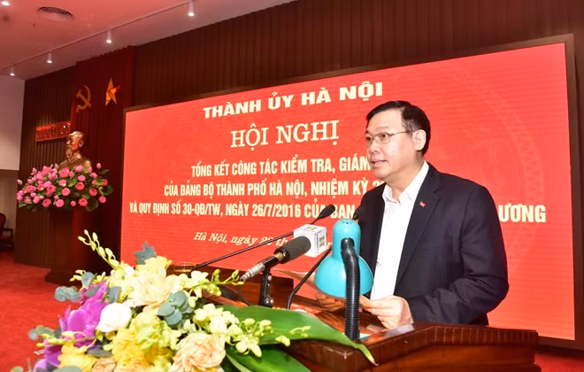Bí thư Thành ủy Hà Nội Vương Đình Huệ