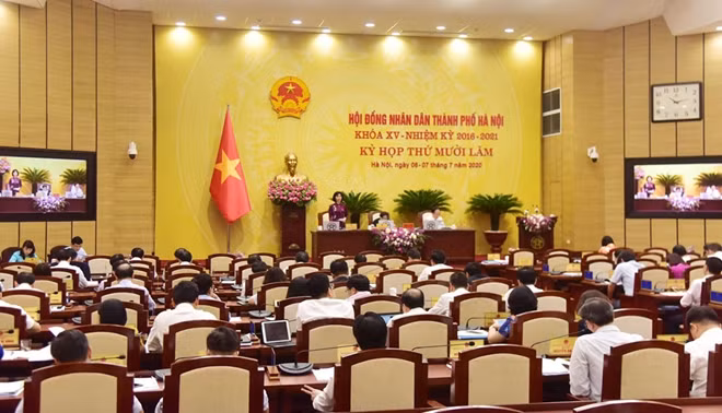Quang cảnh phiên họp sáng ngày 7/7.