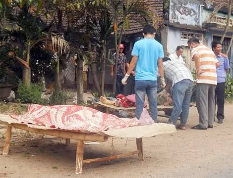 Hiện trường vụ tai nạn thương tâm khiến 2 mẹ con chết tại chỗ xảy ra vào ngày 20/5.