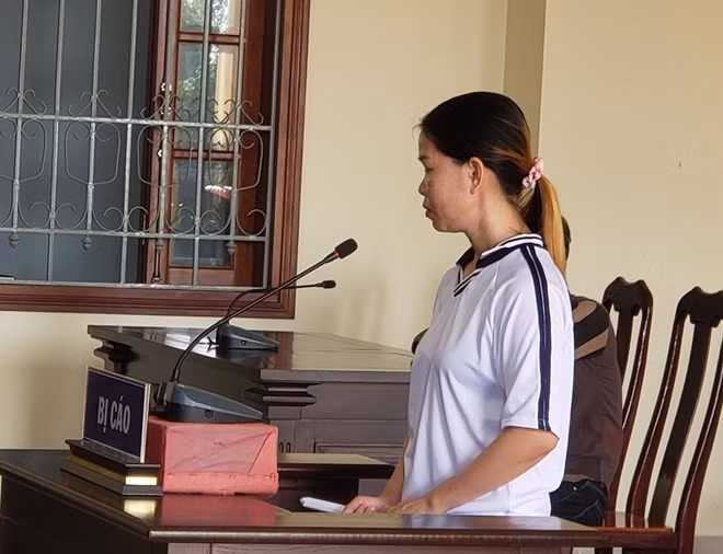 Bị cáo tại phiên tòa.