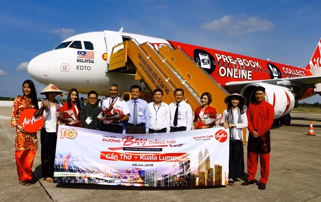 Chuyến bay quốc tế đầu tiên Cần Thơ – Kuala Lumpur.