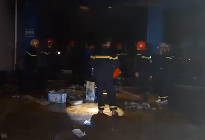 Hiện trường xảy ra vụ cháy.