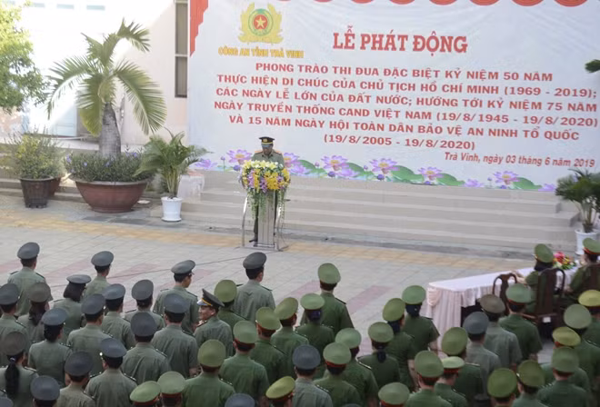 Công an Trà Vinh phát động phong trào thi đua đặc biệt ảnh 1