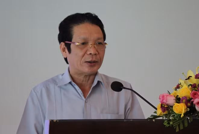 Thứ trưởng Bộ Thông tin & Tuyền thông Hoàng Vĩnh Bảo phát biểu tại hội nghị.