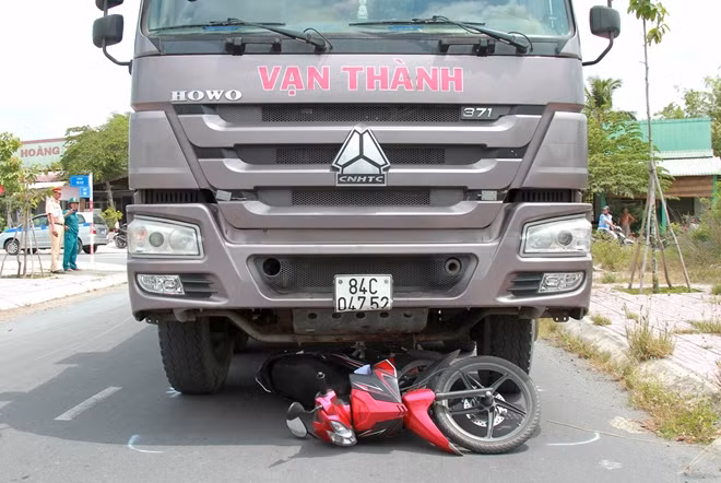 Hiện trường vụ tai nạn.