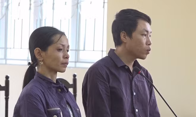 Vợ chồng Lập tại phiên tòa