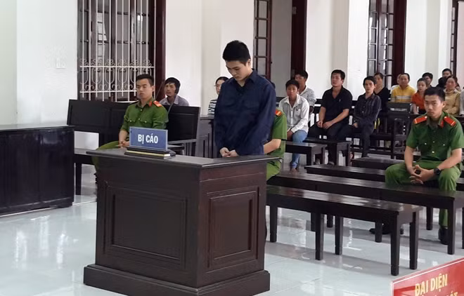 Bị cáo tại phiên tòa.