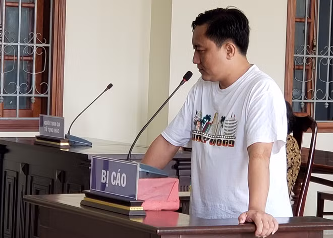 Bị cáo tại phiên tòa.