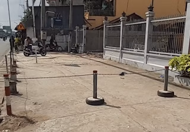 Khu vực xảy ra vụ án mạng.