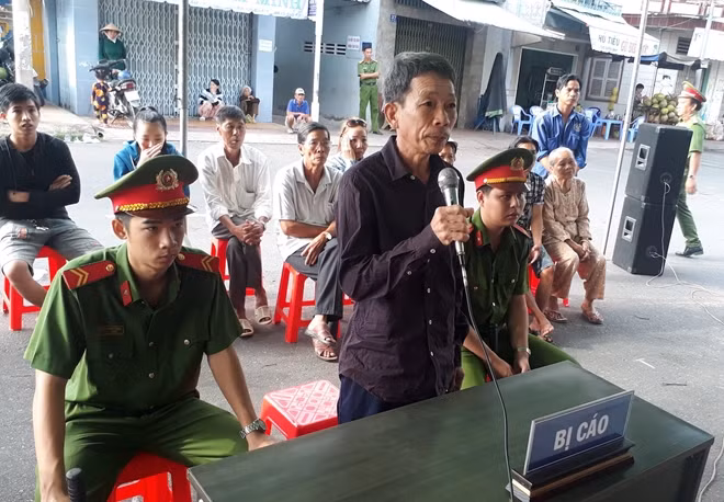 Bị cáo tại phiên tòa.