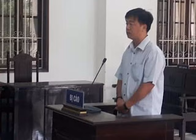 Bị cáo Nguyễn Thái Anh tại phiên toà.