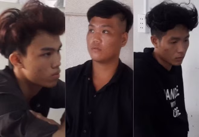 Nhóm 3 nghi phạm Huy, Phú và Phương.