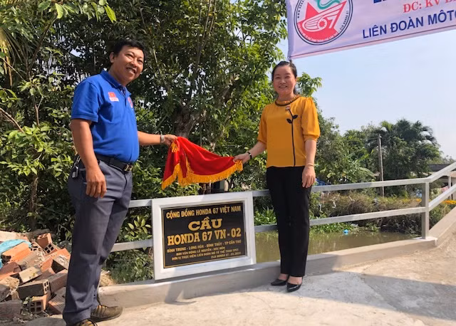 Khánh thành cầu nông thôn, bắc qua rạch Đường Củi.
