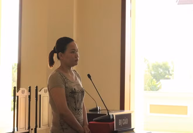 Bị cáo tại phiên toà.