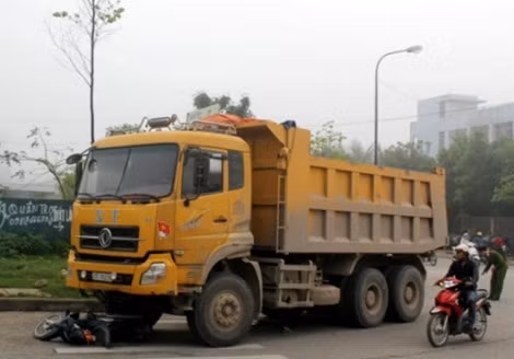 Hiện trường vụ tai nạn.
