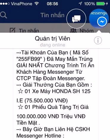 Một trong những hình thức mà nhóm đối tượng này lừa đảo qua mạng để "moi" tiền người nhẹ dạ.