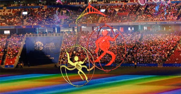 SEA Games 28 kết thúc sau 12 ngày thi đấu sôi nổi giữa vận động viên của 11 quốc gia. Ảnh: Media Corp.