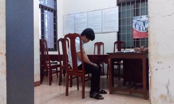 Nguyễn Hữu Toàn khi mới bị bắt.