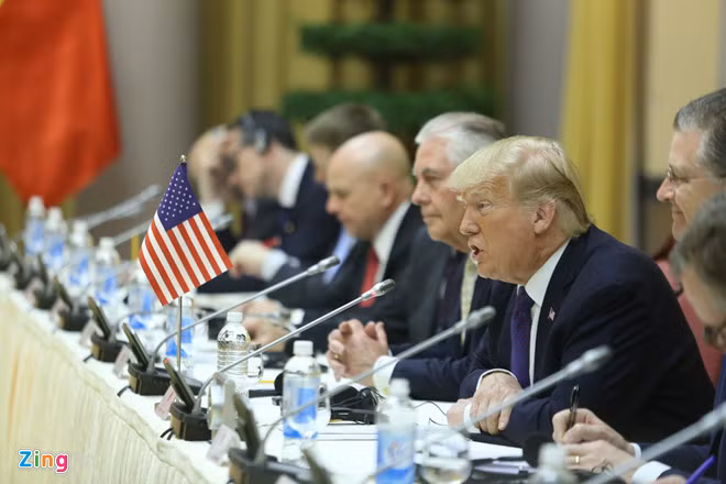 Tổng thống Donald Trump cho biết rất coi trọng quan hệ với Việt Nam và sẽ thúc đẩy mối quan hệ phát triển với nhiều thành tựu nổi bật hơn nữa. Ảnh: Hoàng Hà