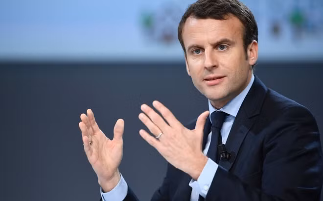 Ứng viên Emmanuel Macron. Ảnh: Getty.
