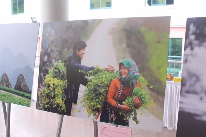 HẠNH PHÚC ĐƠN SƠ Tác giả: Trần Thiết Dũng Mùa hoa cải ở Tây Bắc. Hai vợ chồng đang chuẩn bị về nhà sau một ngày lao động.