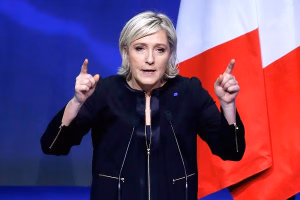 Ứng viên Marine Le Pen. Ảnh: CNBC.