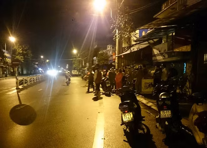 Hiện trường nơi xảy ra vụ TNGT.