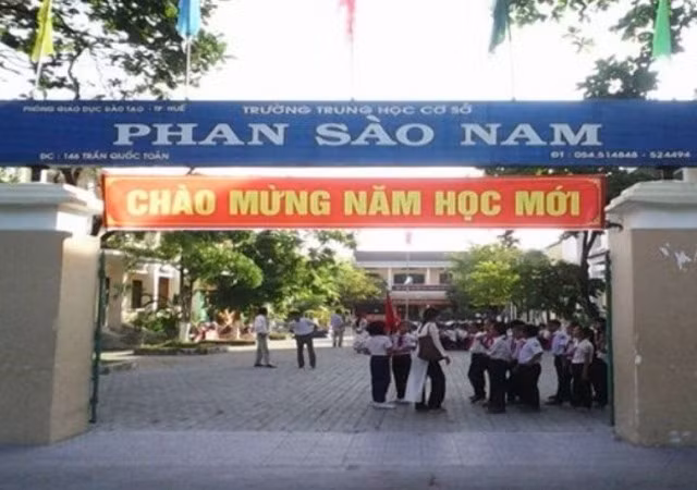 Trường THCS Phan Sào Nam, TP Huế.