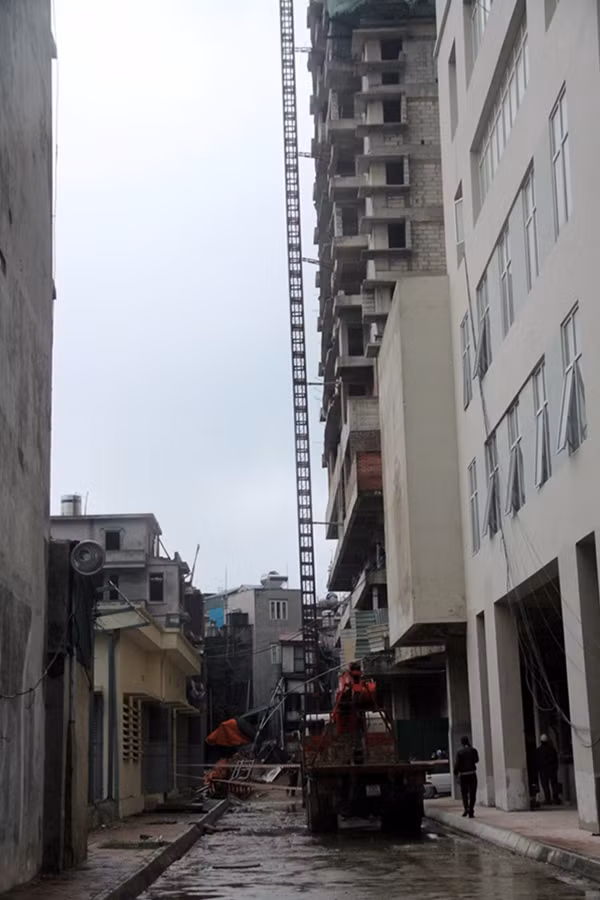 Tòa nhà nơi xảy ra vụ việc.