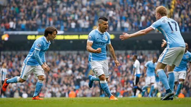 ManCity tạm lấy lại ngôi đầu. Ảnh: Reuters.