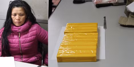 Đối tượng Đôi và số heroin bị bắt giữ.