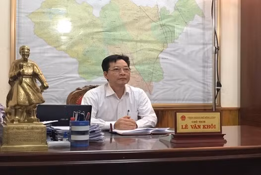 Chủ tịch UBND TP Sông Công Lê Văn Khôi.