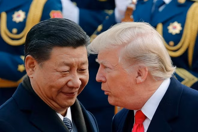 Chủ tịch Trung Quốc Tập Cận Bình và Tổng thống Mỹ Donald Trump trong cuộc gặp ở Bắc Kinh hồi tháng 5 năm 2019. Chủ tịch Trung Quốc Tập Cận Bình và Tổng thống Mỹ Donald Trump trong cuộc gặp ở Bắc Kinh hồi tháng 5 năm 2019.
