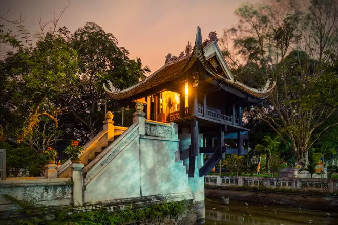 Chùa Một Cột. Ảnh: L.G