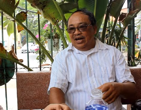 Ông Năm Hấp chia sẻ về khu chợ của mình.