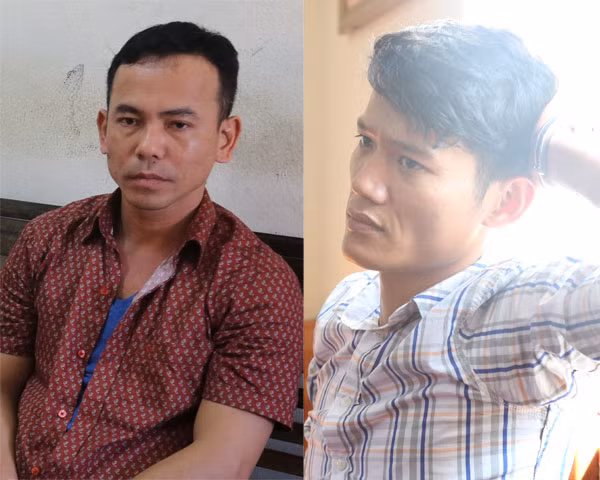 Hai đối tượng Nguyễn Hữu Ngạn và Lê Văn Thắng.