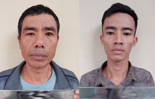Đối tượng Nguyễn Xuân Vịnh và Hồ Bá Anh.