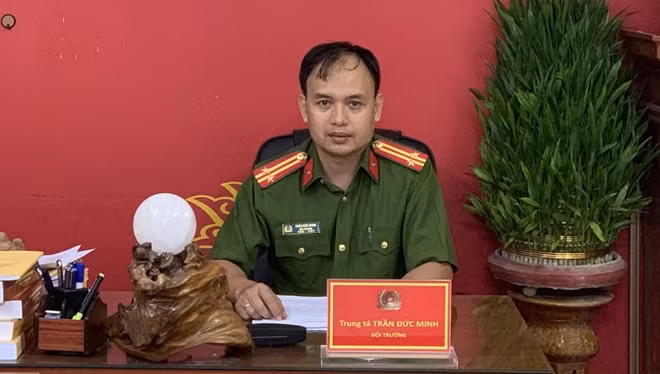 Trung tá Trần Đức Minh.