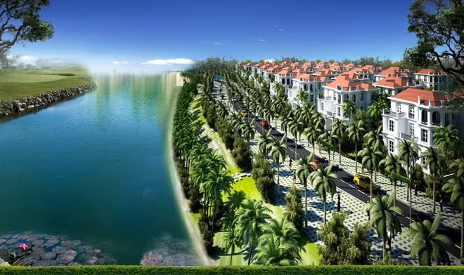Phối cảnh khu đô thị sinh thái Nam Hòa Xuân