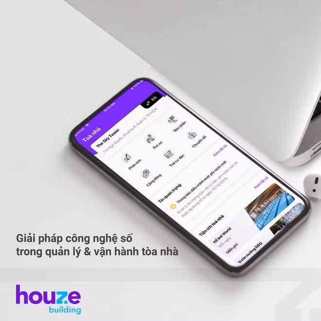 Ứng dụng Houze Building - Nền tảng công nghệ hỗ trợ quản lý vận hành tòa nhà hiệu quả nằm trong Hệ sinh thái số Houze.