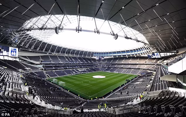 Sân vận động của Tottenham. Ảnh: PA.