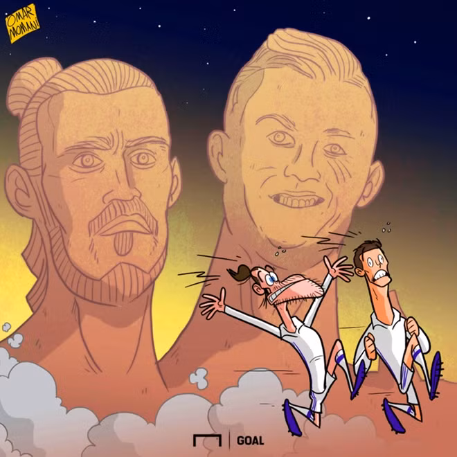 Cả Gareth Bale và Cristiano Ronaldo đều "kinh hoàng" trước những bức tượng đồng của họ. Hai tác phẩm của điêu khắc gia Emanuel Santos về hai ngôi sao của Real đều bị cho là "thảm họa"
