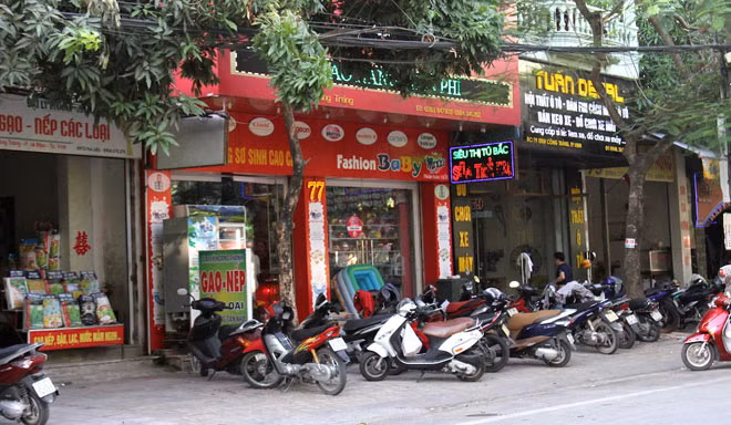 Siêu thị Tú Bắc nơi xảy ra sự việc.